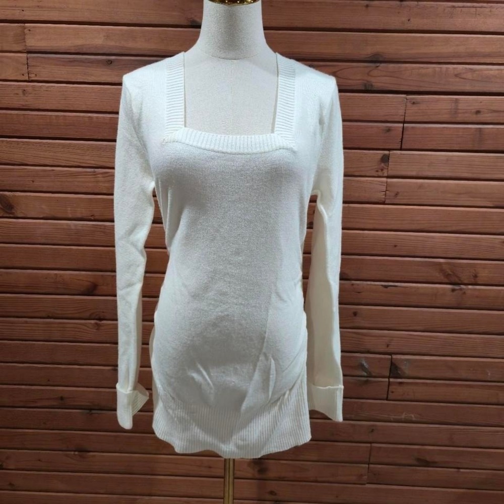 Y2K Coquette Womens Size  Small Square Neck Micro Mini Sweater Dress